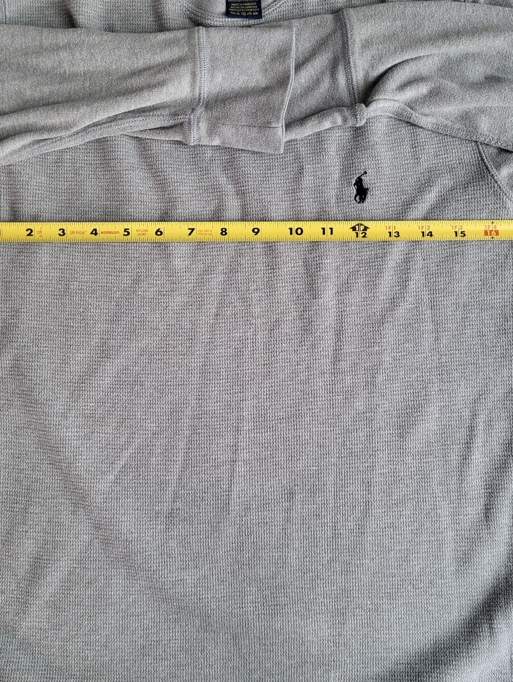 Polo by Ralph Lauren Men’s Long-Sleeve Crew Thermal Gray size M - Picture 6 of 9